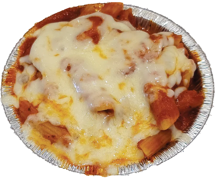 Baked mostaccioli with tomato sauce